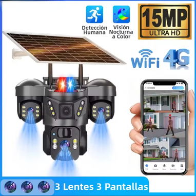 Camara solar d 3 lentes/ 12Mpx/ Wifi - Img 123271667
