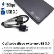 Cajita de disco duro externo USB 3.0/ Caja de disco SATA 2.5" 3.5"/ Caja para convertir disco de laptop en disco externo - Img 39923400
