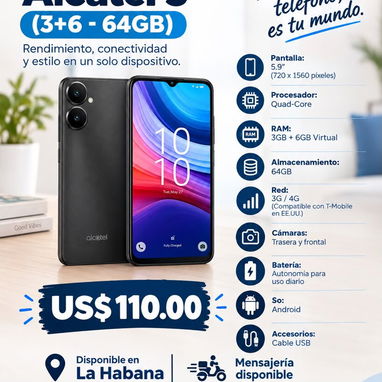 Celulares Nuevos en La Habana, A06, A07, A17, A57, NOTE 14, NOTE 15 TODO NUEVOS SELLADO Y CON GARANTÍA - 5/10