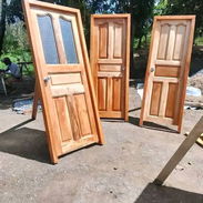 Puertas de madera cedro listas para montar con mensajería incluída en toda la Habana - Img 56906998