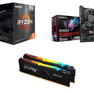 🎮 Kit Gamer 🎮 Ryzen 5 5600GT◽16GB Kingston Fury Beast RGB◽Gigabyte B550 Gaming X V2 📦0km - Img 53447109