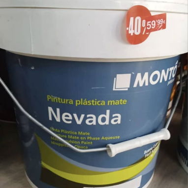 Pintura vinil blanca exterior e interior anti humedad - Img 122608002