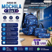 Mochila con Lonchera y Cartuchera - Img 55111514