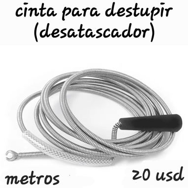 Cinta para destupir desatascador tira para destupir con 5 y 3 metros largo - Img 120124816
