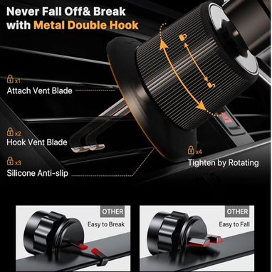 Miracase Phone Holder para Auto – Dark Black | videojuegoshabana.com - Img 121930552