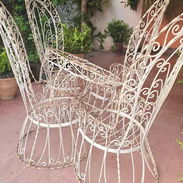 Vendo sillones antiguos de hierro, solo necesitan pintura!! Interesados al WhatsApp 54499268 - Img 57533766