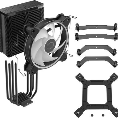 Cooler Master Hyper 212 Black- Dispador de aire color negro para CPU Nuevo en caja - Img 85917135
