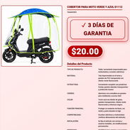 COBERTOR PARA MOTO VERDE Y AZUL D1112 . - Img 57925204