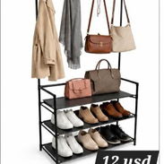 Zapatera con percha de 3 niveles - Img 57286853