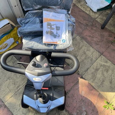 Abilize Stride Sport 4-Wheel Mobility Scooter Blue/Black with Front Basket - 5/6