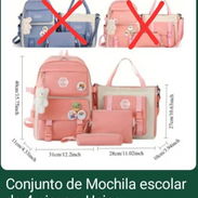 Conjunto de mochila Escolar precio 20usd - Img 57472745