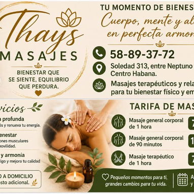 💆‍♀️ Masajes Profesionales – Relajación y Bienestar en La Habana - 2/2