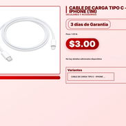 CABLE DE CARGA TIPO C - IPHONE (1M) . - Img 57556017