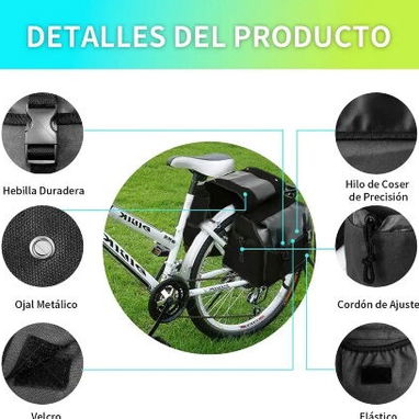 Para cargar en las motos y bicicletas, bolsas laterales en las fotos sus medidas nuevas en su estuche - Img 123962714