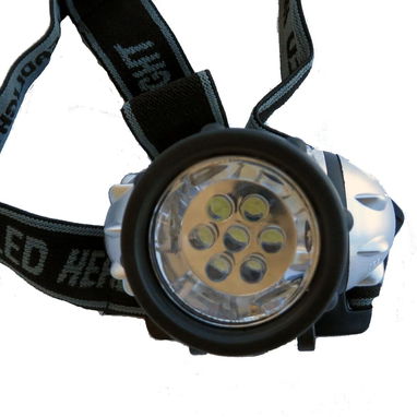 Linterna LED con correa ajustable/manos libres. - 2/9