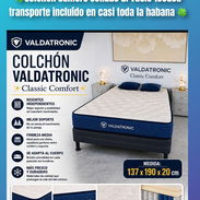 Colchones importados sellados al vacío camero y King y camas de tubo y de madera - Img 55637781