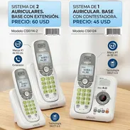 Teléfonos inalámbricos de 2 bases 60 USD y de 1 con contestadora 45 usd - Img 58111361