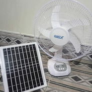 Ventilador recargable con panel solar - Img 57893512