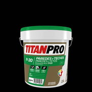 Pintura Acrílica Interior Exterior P30 Blanco Mate 15 L - TITANPRO - Img 55210429