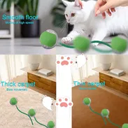 🐾 Bola Inteligente para Mascotas 🐶🐱 | Juguete Automático con Luz LED 💡 y Cola Divertida 🎾 | Gatos y Perros - Img 55241948