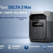 EcoFlow DELTA 3 Max Con 2048Wh, 2400W - Pico 4800W, Carga Rápida y Batería LiFePO Estación de Energía Portátil/ 1180 - Img 53660191