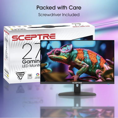Monitor Gaming Sceptre 27" FHD 100Hz 1ms - HDMI x2, DisplayPort, 100% sRGB, FreeSync y Altavoces Integrados - 4/5