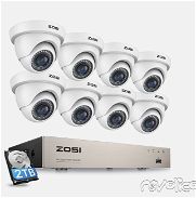 ZOSI Sistema de cámara de 8 CAMARAS  PoE de disco duro de 2 TB   8 canales 5MP 2K - Img 45808985