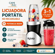 🛍️ Licuadora potente de 900w batidora grande con 2 vasos NO RECARGABLE 📝 Extractor de batidos de alta potencia, máqui - Img 56934081