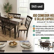 Juego de comedor de 6 sillas. Tenemos también de 4 sillas - Img 58139139