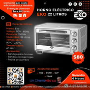 Horno eléctrico 22 litros marca EKO 1500W 110v precio $160 USD Transporte Incluido Factura y garantía - Img 56064379