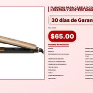 PLANCHA PARA CABELLO CON TECNOLOGÍA DE KERATINA Y ACEITE DE ARGÁN REMINGTON . - Img 57008337