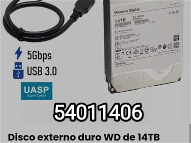 !!Disco externo duro WD de 14TB/ Sellado/ (HDD) Western Digital ULTRASTAR con cable SATA USB 3.0 + transformador 12V!! - Img main-image
