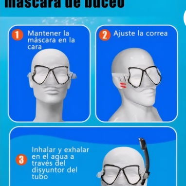 Snorkeling o bucear/ set careta y snorkel - Img 104865765