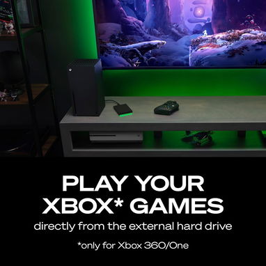 Seagate Game Drive para Xbox, disco duro USB 3.2 Gen 1, color negro con barra LED verde - 53577346 - Img 123902641