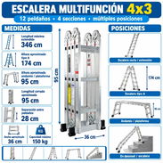 Escalera multiposicion 4x3 - Img 57807630