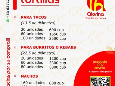 Tortillas para tacos y burritos, nachos. - Img main-image