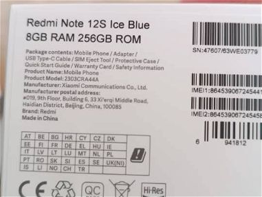 En venta Redmi Note 12S nuevo - Img 68013075