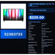 TELEVISOR SMART LG 32" AI HD . - Img 57514130