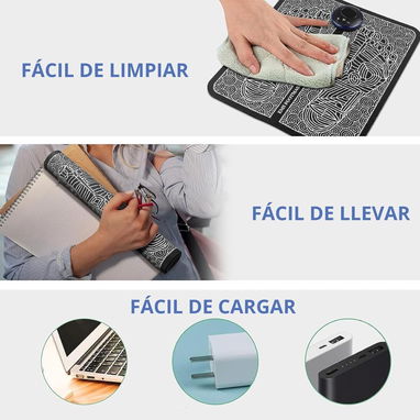 🌟🦶 Masajeador de pies eléctrico EMS: alivio total, mejora la circulación y relaja músculos cansados en casa o viajes - 2/6