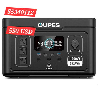 🚉 Estación de Energía Oupes Exodus 1200 💠Potencia Pico: 3600w 💠Potencia Nominal: 1200w 💪Capacidad de la Batería: 992 - Img 128159709