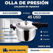 Olla de presión 6 litros con junta de repuesto - Img 53551470