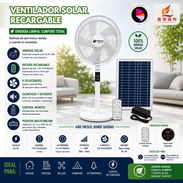 Ventilador SOLAR - RECARGABLE - Img 55648213