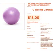 Balón de yoga inflable que ofrece soporte corporal y resistencia pro VPT#-0033 - Img 55655899