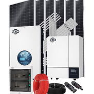 - INVERSOR SOLAR HÍBRIDO 5000W FASE DIVIDA 110/220 - BATERÍA 51.2V 100AH (5KWH) - 6 PANELES SOLARES LONGI 615W - PROTECC - Img 56511357