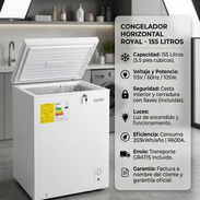 Nevera Congelador Royal 155L (5.5 pc) | $330 USD | Envío GRATIS + Factura y Garantía | Llaves y Cesta Incluidas - Img 57752454