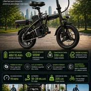 Bicicleta eléctrica PLEGABLE Ligera de 14" - Img 56237113