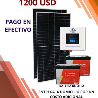 Kit solares con paneles, inversor y baterías disponibles al mejor precio. - Img 123446190
