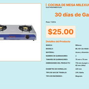 Cocina Milexus 2 Hornillas 225mm Diámetro, Cocina Doble Quemador Milexus Medidas Compactas VPT#-0535 - Img 55676977
