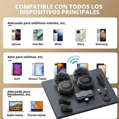 Nuevo set de micrófonos inalámbricos d solapa más tiempo, alcance y más calidad de sonido - Img 118142210
