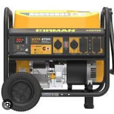 Planta eléctrica de gasolina y gas de la calle y balita corriente 110-220 volt de 8375 watt nuevas en caja - 3/4
